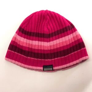 Columbia Youth Pink Stripes Winter Beanie Hat